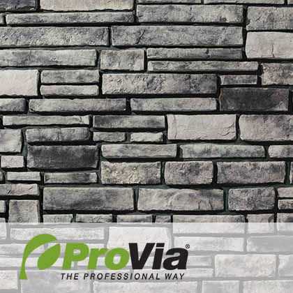 Manufactured Thin Stone Veneer - Chisel Cut - Sterling - ProVia