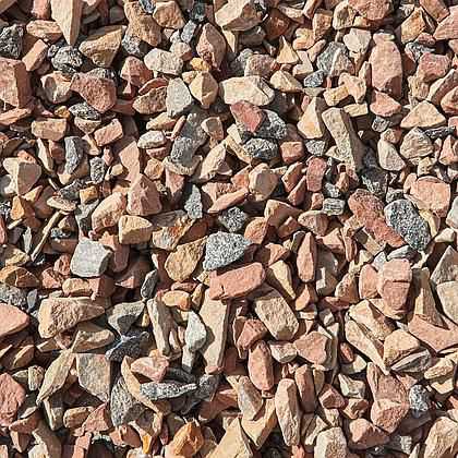 Crushed Stone - Multi Colored - xeriscape ground cover