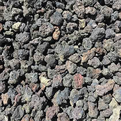 Black crushed - crushed lava - decorative ground cover