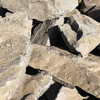 Northwest Gray Basalt Boulders