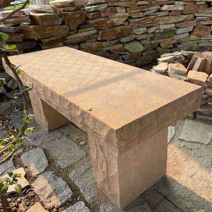 Benches to reduce drought with xeriscape