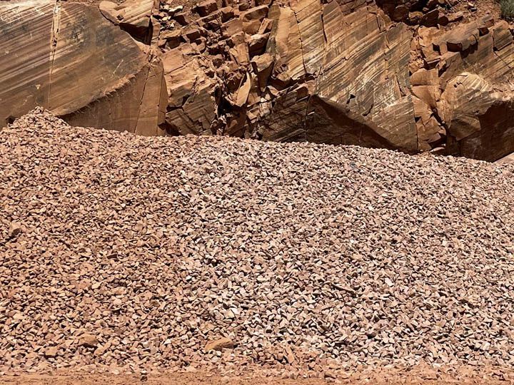 Crushed Red Sandstone - Crushed Stone