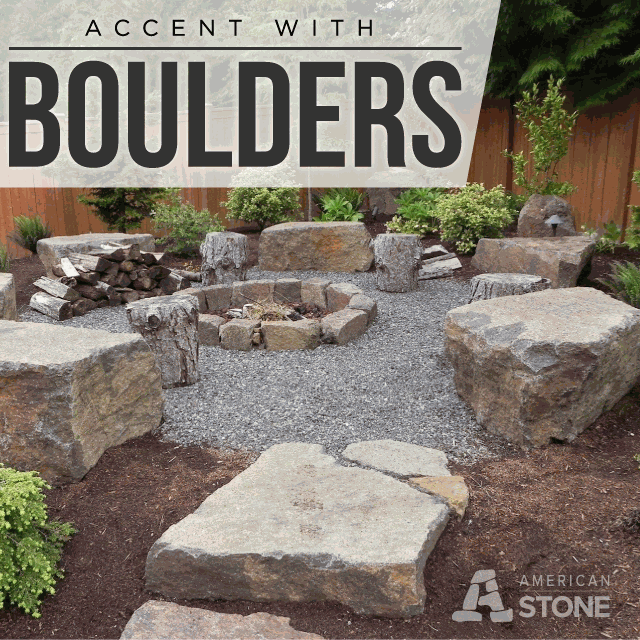 Utah drought with xeriscape - boulders