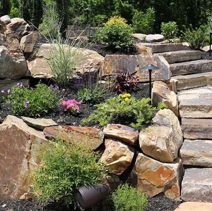 Natural Boulders for Retaining Walls