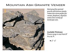 Mountain Ash Granite 3-5 in Veneer