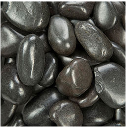 Polished Black Beach Pebbles ¾-1¼" (1½ Ton Bulk Bags)