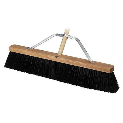 HD Concrete Broom 24&quot; w/handle