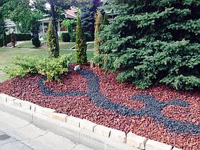 Tumbled Black Lava 1-2" 50 lb Bag