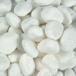 Himalaya White Pebbles Natural ¼-¾" (40# Bag)