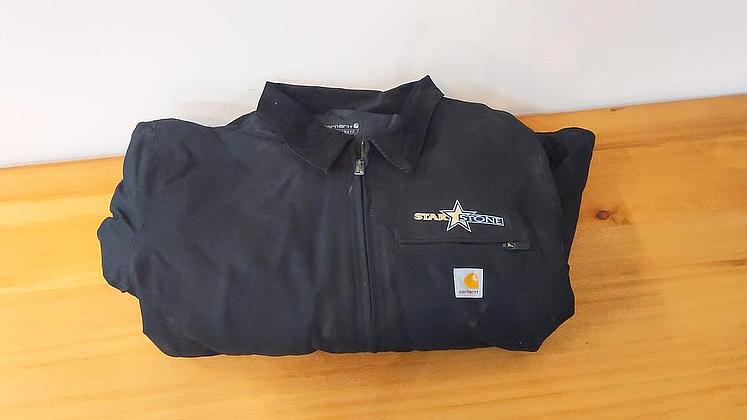Black Zip-up Heavy coat 2X
