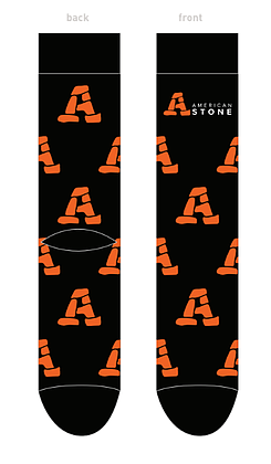 American Stone Logo One Size Socks