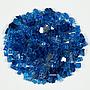 Sapphire Blue Fire Glass 0.5" (20 lb)0000000000